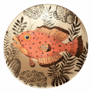 Assiette Poisson rouge