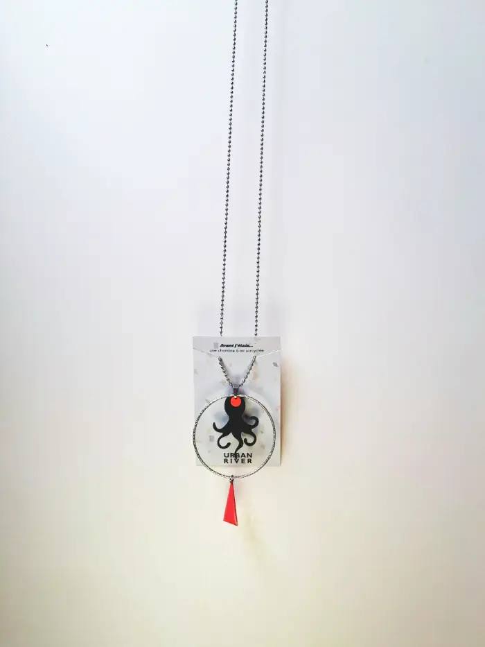Collier Poulpe en chambre à air surcyclée