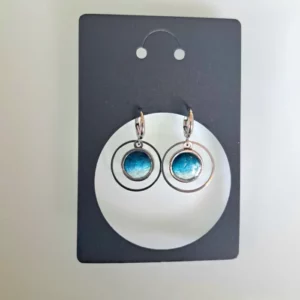 Boucles d'oreilles Mer-veille anneau argent